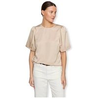 vila blusa noos top ellette - cement para mujer