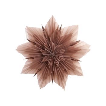 Lámpara Colgante De Papel Iluminación Decorativa Navideña Estrella Copo De Nieve Rosa Osteran