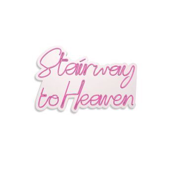 Iluminación Led Decorativa De Plástico Stairway To Heaven Rosa 31x51x2 Cm