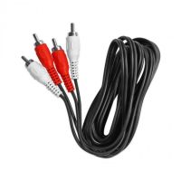 cable de audio ekon rca macho 18 m negro