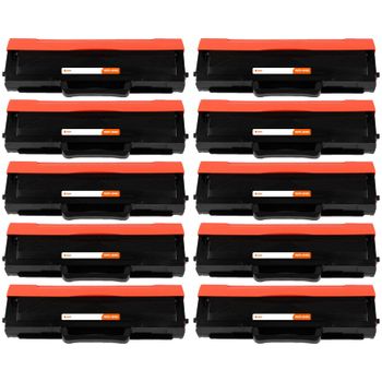 Pccom Essential Tóner Compatible con Samsung MLT-D1042S/MLT-D1042X Negro Pack 10