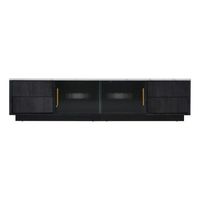 mueble para tv de 160 cm - apto para tv de 70 con gran espacio de almacenamiento - gris