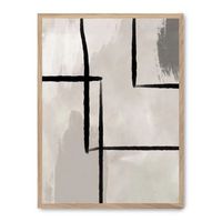 cuadro art with black lines ii