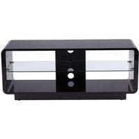 alphason luna 1200 tv stand - black black