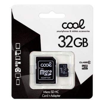Cool MicroSDHC 32GB Clase 10 + Adaptador