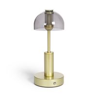 ledkia lampara de mesa led metal portatil con bateria usb recargable luliu ludza dorado
