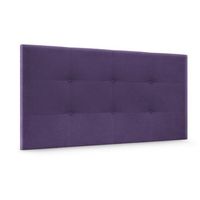 cabecero de tela aqualine capitone 95x60cm camas 90 - lila