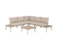 set de jardin biarritz con sofa y mesa de centro color blanco
