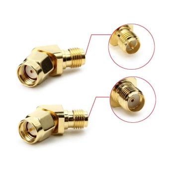 Adaptador RealACC SMA/RP-SMA en ángulo de 45° - Ahorrador de señal para Fatshark,RX5808 y drones RC