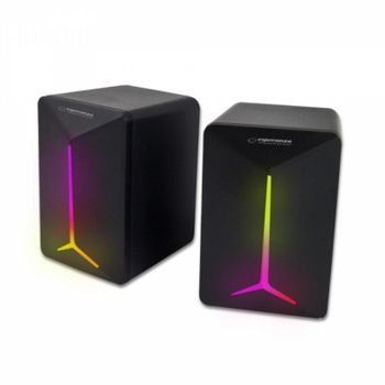 Altavoces Esperanza Alámbricos 5W con retroiluminación y USB