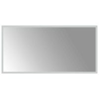 espejo de bano led transparente 80 x 40 cm vidrio templado vidaxl