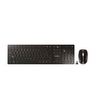 CHERRY DW 9100 SLIM teclado RatÃ³n incluido Universal RF Wireless + Bluetooth QWERTY EspaÃ±ol Negro