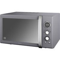 swan retro sm22085grn solo microwave - grey grey