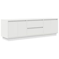 mueble tv - mesa de tv con luces led blanco 1605x41x50 cm