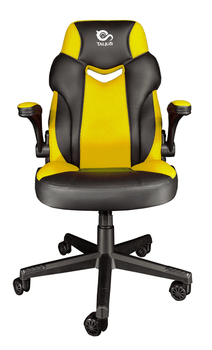 TALIUS SILLA CRAB GAMING negr/amarill, brazos abatibles, butterfly, ruedas nylon, piston clase 4