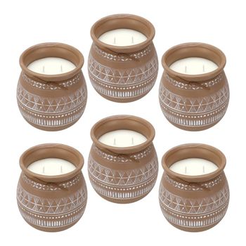 Velas aromática de cera marrón 13x13x13cm