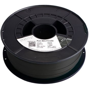 Smartfil PLA Recycled Filamento 3D Fabricado con PLA Reciclado 1.75mm 1000g Black