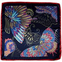 v 1969 bufanda panuelo seda pluma para mujer