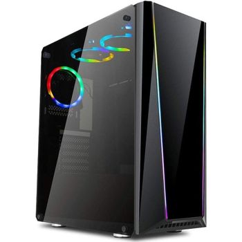 Redragon Tailgate RGB Mid Tower Cristal Templado USB 3.2 Negra