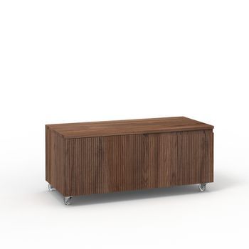Cómoda Venere Roble Rio En Mdf Con 4 Ruedas