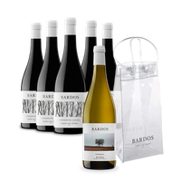pack de 6 botellas de 75cl - promocion bardos  - incluye 5 botellas bardos vinedos de altura tinto 75cl y una de bardos verdejo blanco 75cl  icebag de regalo