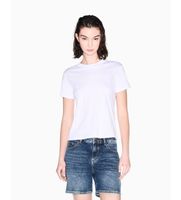 ax armani exchange para mujer xw002340af10358u0002 camiseta boxy blanco xs casual algodon manga corta