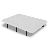 base tapizada 140 x 190 cm blanco - patas 40 cm -  tejido 3d antideslizante - estructura resistente - 100 transpirable