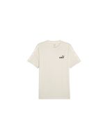 camiseta puma essentials tape beige hombre