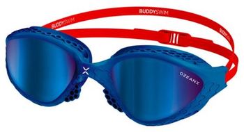 Gafas de natacion buddyswim ozeanx azul rojo azul espejo