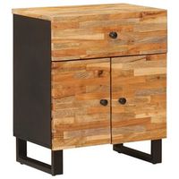 mueble cama marron 50 x 33 x 60 cm madera de mango maciza vidaxl