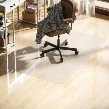 Alfombrilla Protectora Welltin Silla Oficina 100x150 cm Transparente Antideslizante