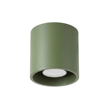 Plafone verde oliva aluminio alt. 10 cm