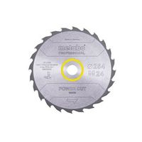 metabo hoja de sierra power cut wood - professional 254x30 d24 di 20 628025000