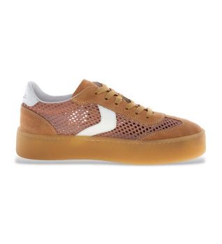 Voile blanche para mujer. 2019876 Zapatillas Ines Mesh rosa (39), Piel, 1 a 3cm, Cordones, Casual