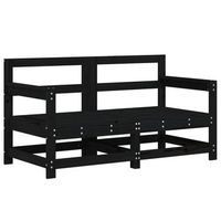 2 uds sofas de esquina de jardin  sofa de exterior madera maciza de pino negro
