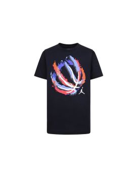 Camiseta Jordan Jdb Bball Fire Ss Infantil Negro