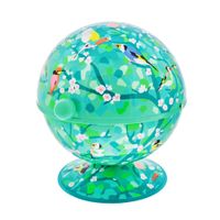 bola  azucarero  azul claro metal  13 x 13 x 14 cm