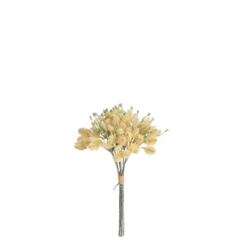 Ramo de cardo artificial blanco h40