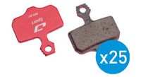 pastillas de freno de disco jagwire bulk box para avid db   elixir   xx   sram db level  x25