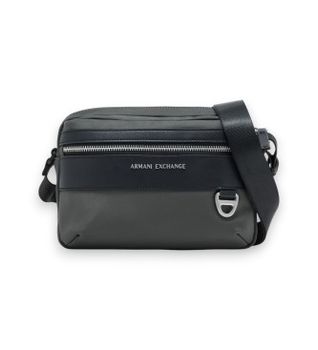 A|X Armani Exchange para hombre. XM002535AF22538M8327 Bandolera Messenger negro (OSFA), Casual, Poliamida