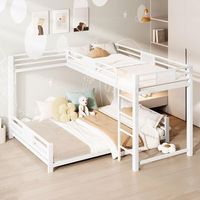 sweiko litera metalica en forma de l 90x200 cm sobre 140x200 cm blanca - blanco