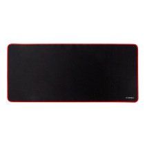 Alfombrilla para raton q-connect xxl negra con borde rojo 900x400 mm