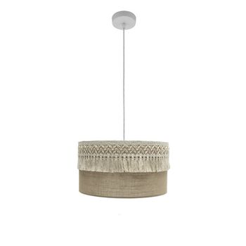 FABRILAMP Colgante Con Pantalla De Saco Con Pasamaneria Ekaterina De