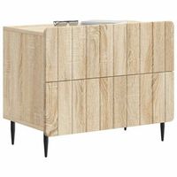 mesita de noche  armario de noche  mesa de noche con cajon roble sonoma 62 x 345 x 495 cm