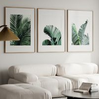 set de 3 cuadros 201 marco premium chapado en roble 50x70 cm