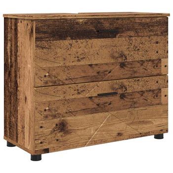 Gabinete De Baño Madera Vieja 76,5 X 35 X 64 Cm Vidaxl