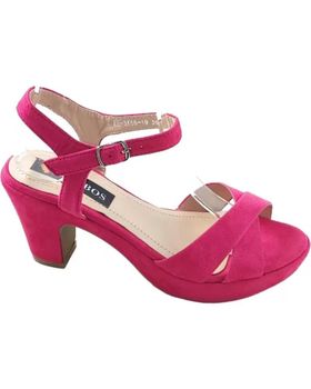 de TIMBOS SANDALIA TACON FIESTA PLATAFORMA MUJER FUCSIA 128236 MORADO
