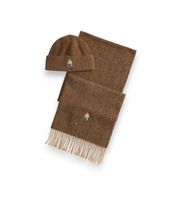 polo ralph lauren para hombre 449p20309001 set regalo bear marron jaspeado osfa lana clasico