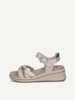 caprice heeled sandal white made of leather with wedge heel size 39