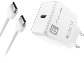 Cargador móvil - CellularLine Kit, 15 W, Blanco